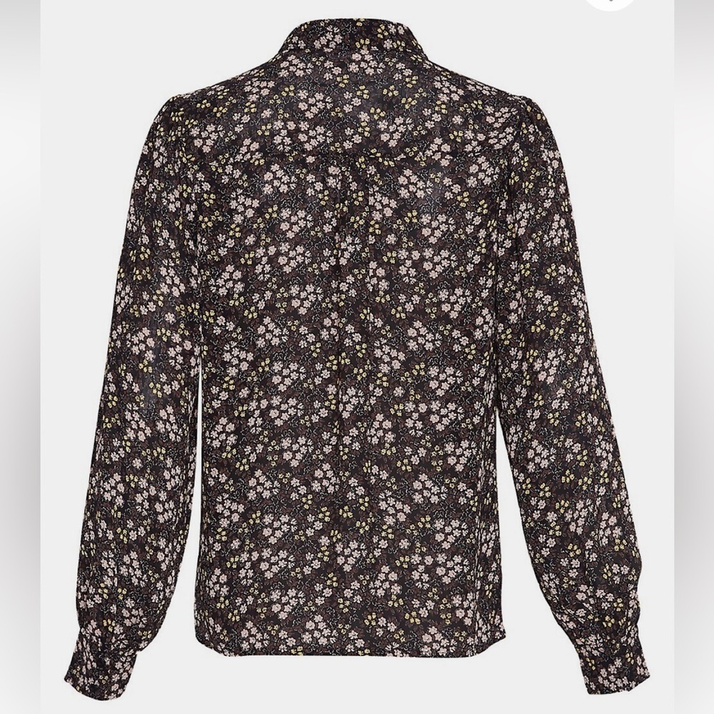 NWT MSCH Moss Copenhagen Iluna Rikkelie Floral Print Button Up Shirt - Size M
